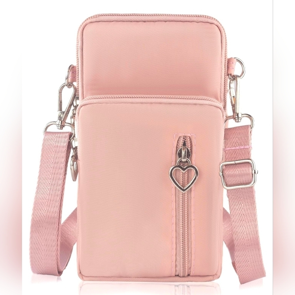 Crossbody Bag Cell Phone Sleeve Concert Venue Bag Adiustable Strap Arm Wrist NWT